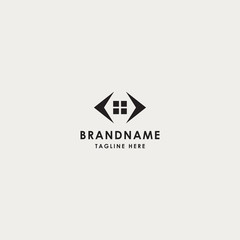 Real estate logo template - vector