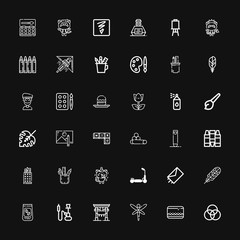 Editable 36 sketch icons for web and mobile