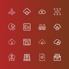 Editable 16 sync icons for web and mobile
