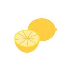 lemon citrus fruit isolated icon