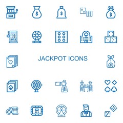Editable 22 jackpot icons for web and mobile