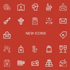 Editable 22 new icons for web and mobile