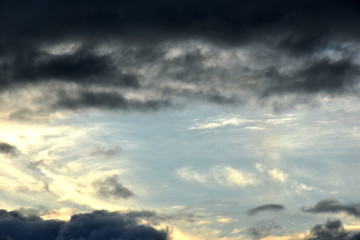 Obraz premium dramatic sky with clouds