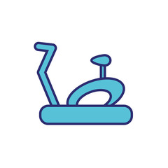 bicycle stationary gym machine isolated icon