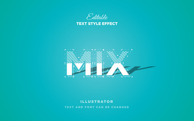strip white text style effect Premium Vector