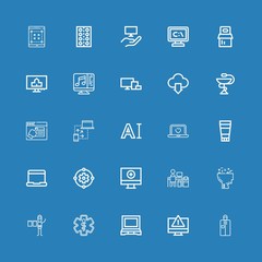 Editable 25 tablet icons for web and mobile