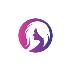 Obraz premium Hair salon logo vector icon