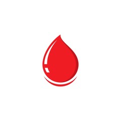 Obraz premium Blood logo vector icon