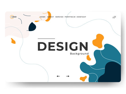 Abstract trendy background for landing pages, can be used for web development