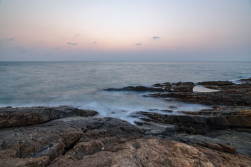 beautiful blue sky tropical paradise coast beach ocean summer sea view at PP Island, Krabi, Phuket, Thailand.
