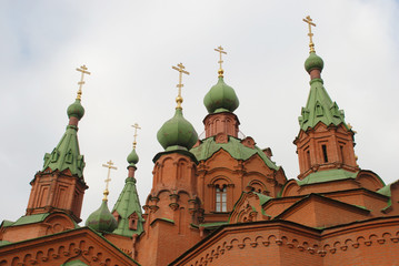 Fototapeta na wymiar Orthodox Church in Chelyabinsk, Russia.