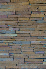 The stone wall texture background natural color.Background of stone wall texture photo.Natural stone wall texture for background.Old Brick texture, Grunge brick wall background.