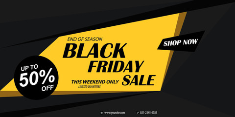 Sale poster of black friday