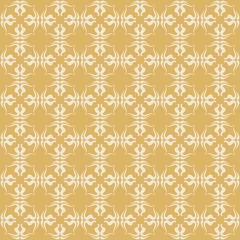 Badezimmer Foto Rückwand Gold Seamless Pattern Background Decorative Wallpaper Vector © PETR BABKIN