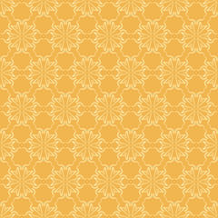 Modern Abstract Background. Seamless Geometric Pattern. Yellow Elegant Texture. Vector.
