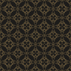 Modern Abstract Background. Black And Gold Color. Dark Seamless Pattern. Texture Wallpaper. Vector Image.