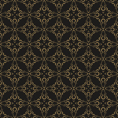 Modern Abstract Background. Black And Gold Color. Dark Seamless Pattern. Texture Wallpaper. Vector Image.