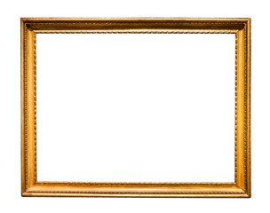 horizontal narrow retro wooden picture frame