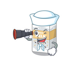 A picture of Rice milk working as a Sailor with binocular