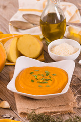 Pumpkin cream soup.