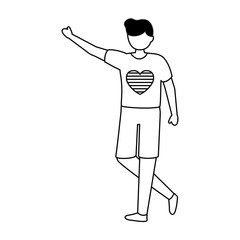 gay man protest avatar character