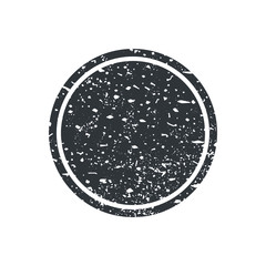 Empty grunge stamp. Blank sticker template design isolated. Vector illustration