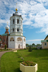 Fototapeta na wymiar Bell Tower (1793) in the Nikolo-Peshnoshsky Monastery