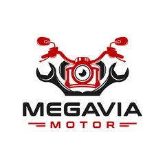 motorcycle repair logo design