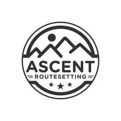 vintage outline mountain logo