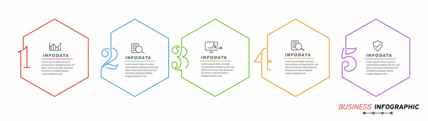 Design elements of business infographics. Set of 3D infographics.