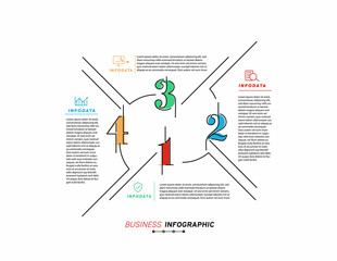 Design elements of business infographics. Set of 3D infographics.