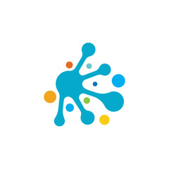 Molecular structure chemical atoms vector