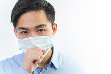 Portrait of handsome male that looking at camera