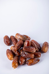 Dates in the down bottom side of white background