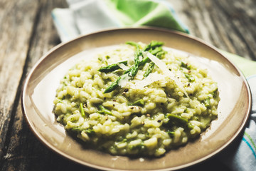 Risotto with asparagus