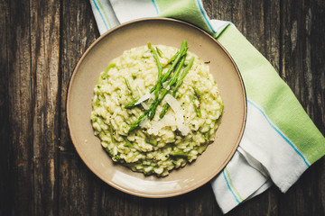 Risotto with asparagus