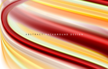 Abstract background - fluid color gradient waves, with dynamic motion line effect. Vector Illustration For Wallpaper, Banner, Background, Card, Book Illustration, landing page
