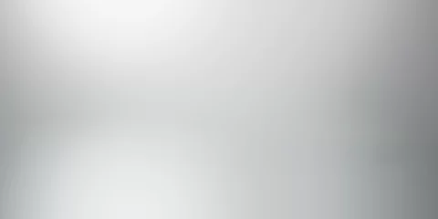 Tuinposter Abstracte achtergrond voor behang, patroon en label op website. Licht zilverkleurige metalen textuur of glanzend metallic kleurverloop. Lege witte en grijze achtergrond. 3D-rendering ontwerp. lege achtergrond. © yayha