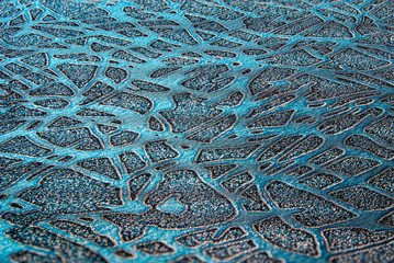Shiny surface and pattern on foil paper texture for background