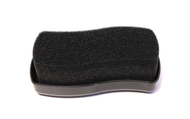 Shoes sponge isolated on a white background. Shoes polish.
