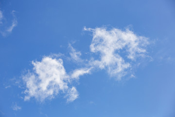 Picturesque textured clouds in the sky at the daytime