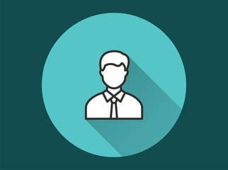 Businessman icon for graphic and web design.