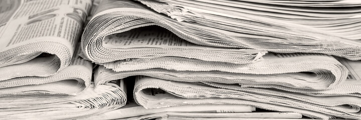 Background from old newspapers, media concept