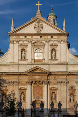 Fototapeta na wymiar Baroque St Peter and St Paul Church in Cracow, Poland.