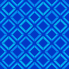 Fototapeta premium Geometric shapes made of strips. Ethnic boho ornament. Seamless pattern. Tribal motif. Vector illustration for web design or print.