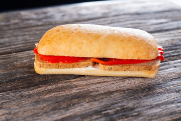 sandwich with pork roast