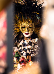 Female mask in Venice