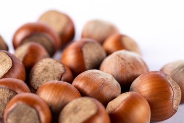 Nuts isolated on white background