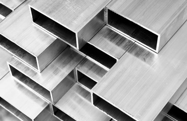 Aluminium profile for windows and doors manufacturing. Structural metal aluminium shapes. Aluminium...