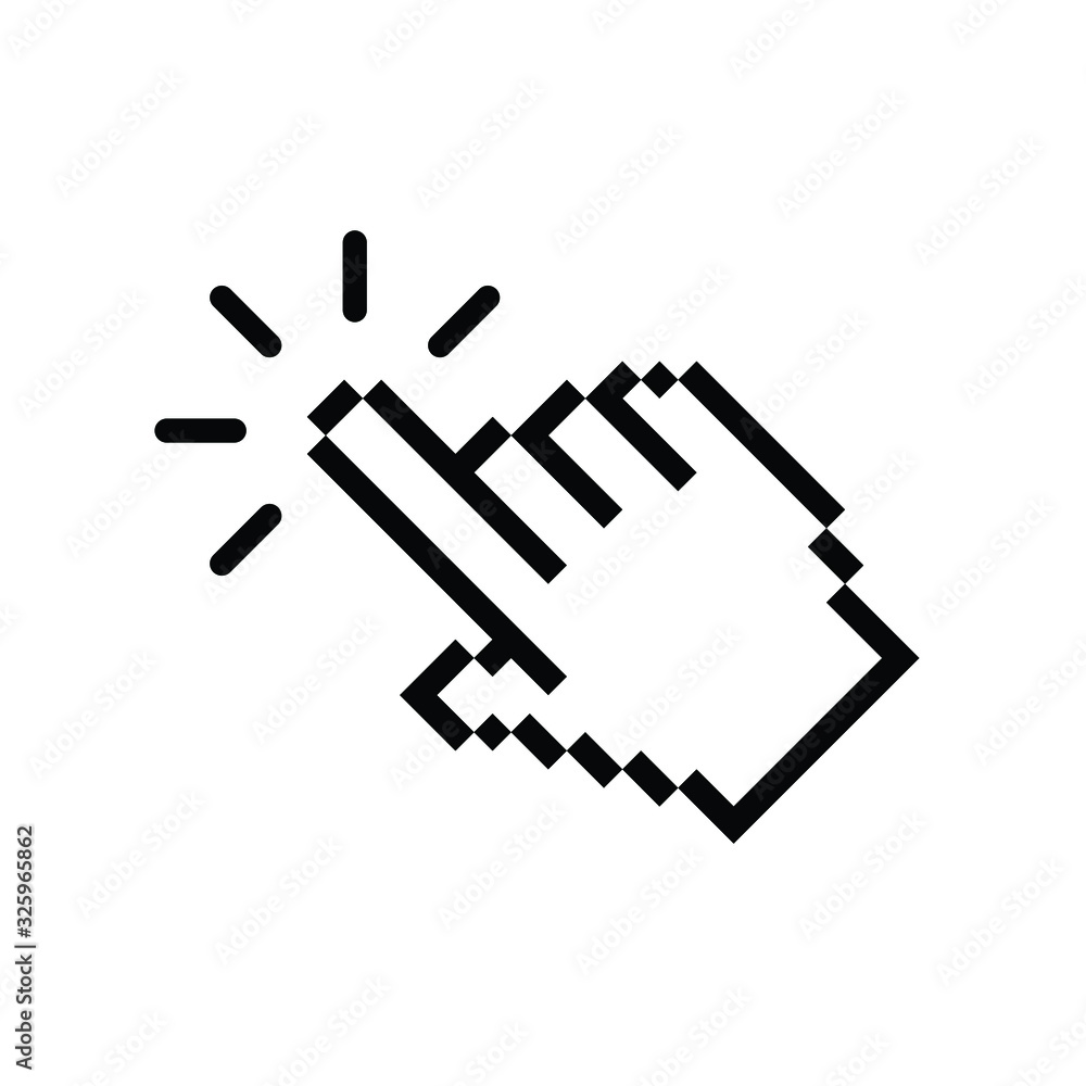 Poster click icon. cursor symbol icon. mouse click symbol